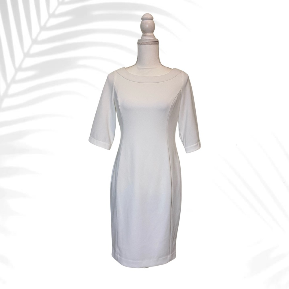 Calvin Klein White Sheath Dress